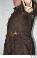  Photos Medieval Woman in brown dress 1 brown dress historical Clothing medieval upper body 0007.jpg